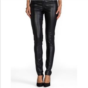 Faux leather pants